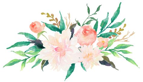 Banner - watercolour flowers