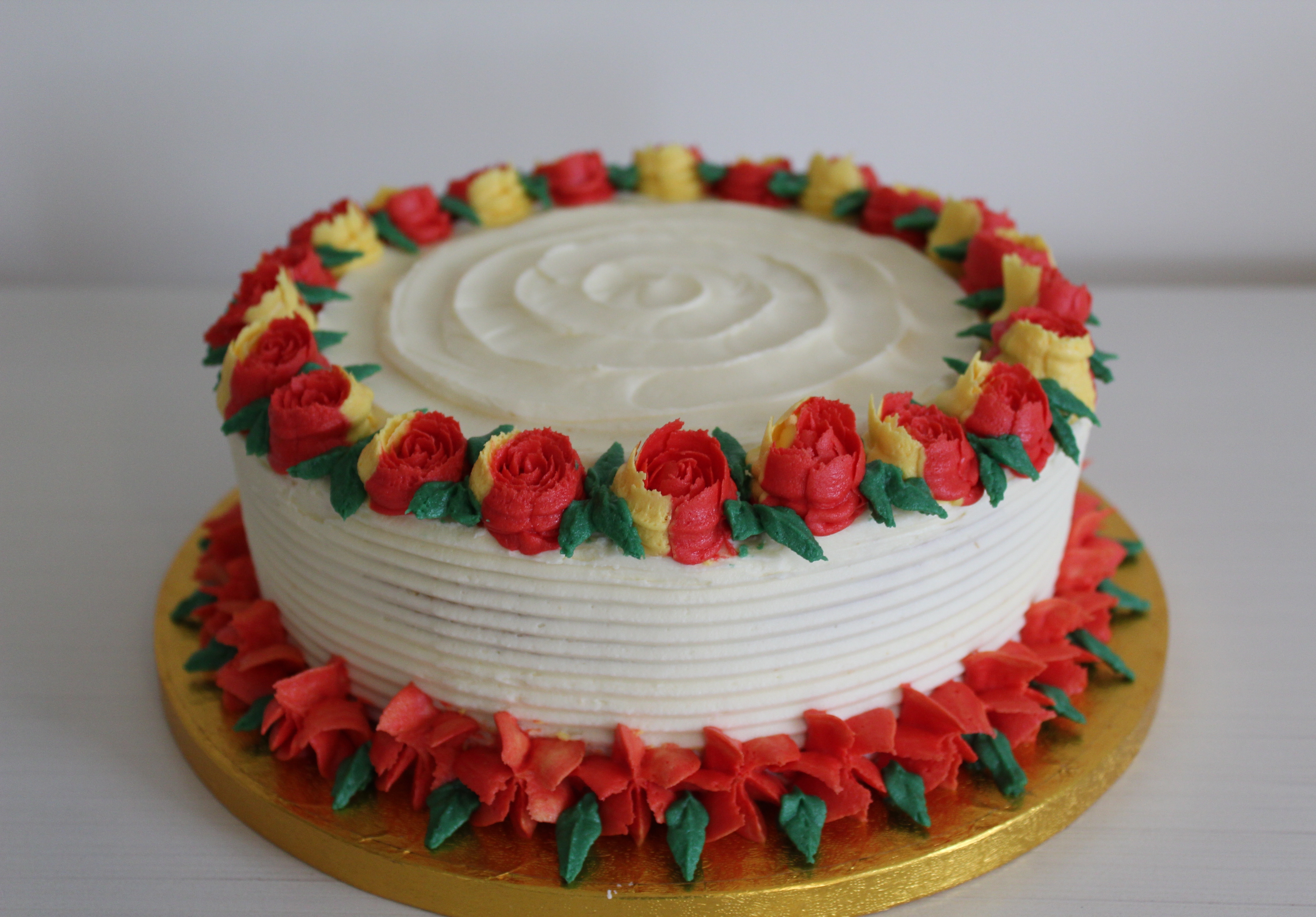 Lemon and Elderflower, Buttercream flowers